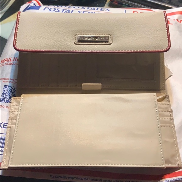 COPY - BN Longaberger RED stripe king Wallet BN - Picture 4 of 5